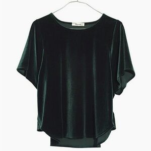 Madewell Velvet Butterfly Top
